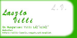 laszlo villi business card